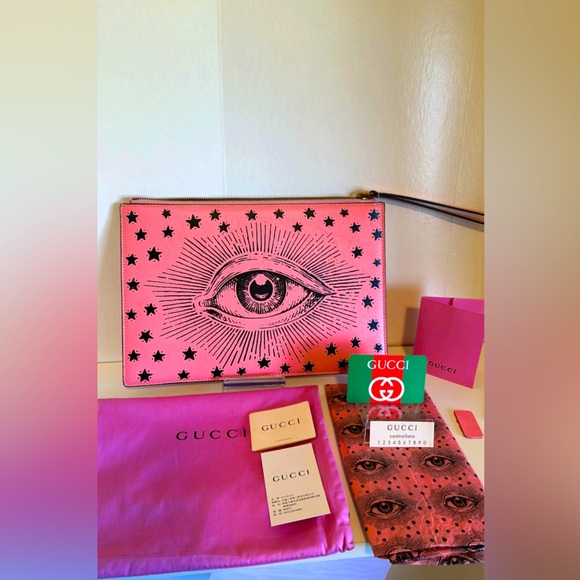GUCCI Garden Eye Clutch Excellent condition very rare and limited edition - Picture 1 of 10
